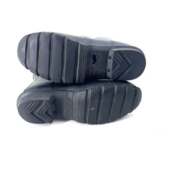 HUNTER Original Black Rubber Tall Rain Boots - Picture 6 of 7
